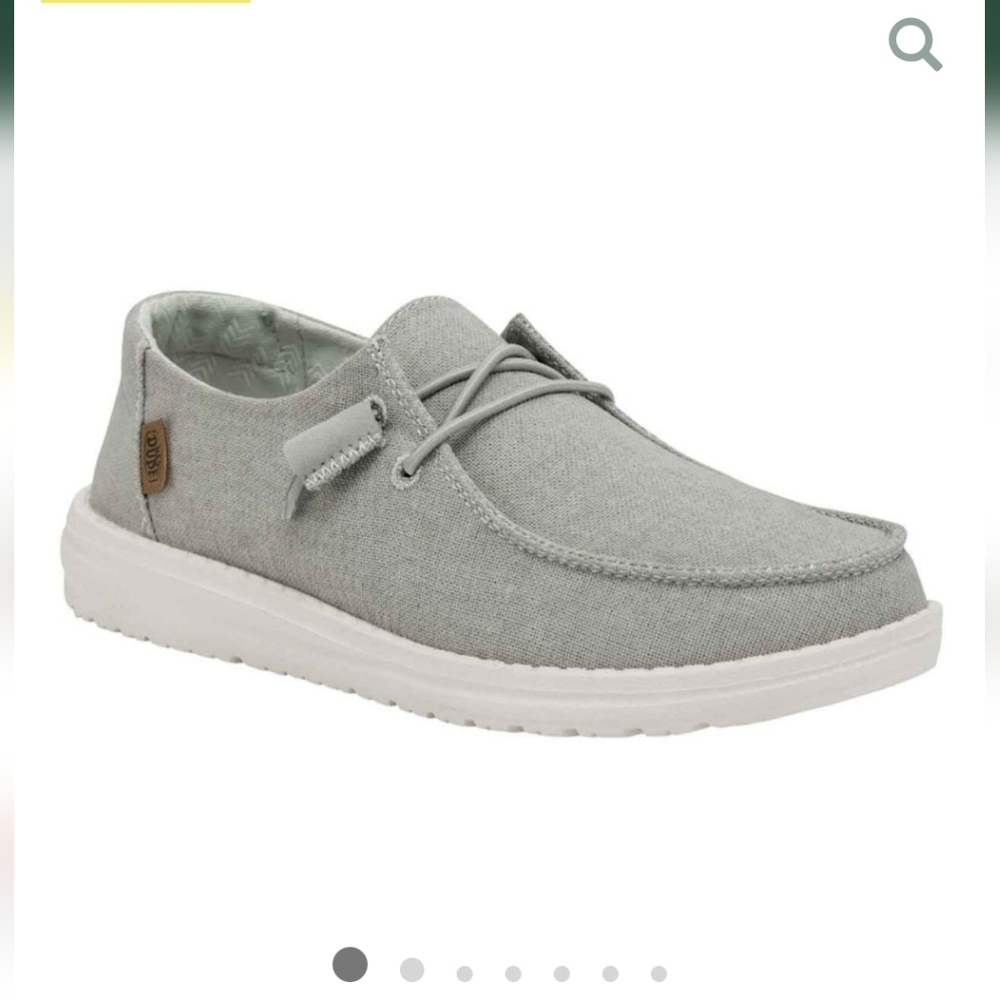 Hey Dude Wendy Chambray – Light Grey | Women’s Size 8 | Slip On - w/ Box